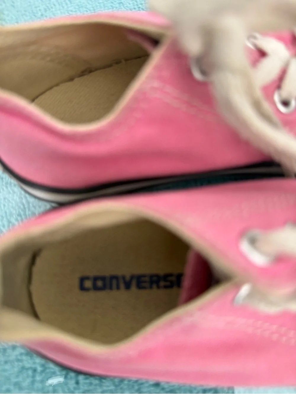 Converse Kids Pink Canvas Low-Top Sneakers with White Trim